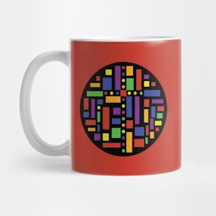Stained Glass Window Rainbow Circles Mug